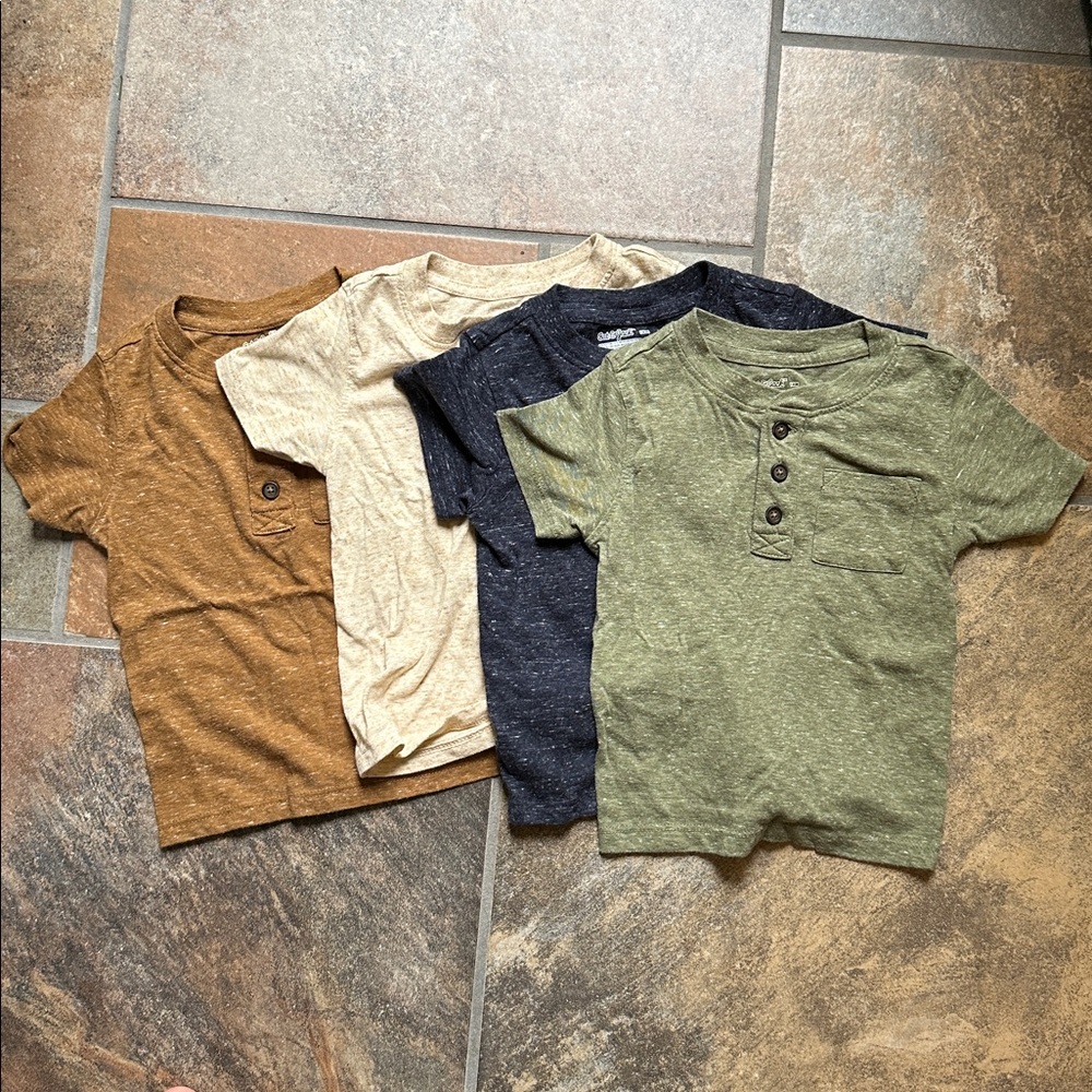 Set of four Cat & Jack boys Henley tops - size 18 months